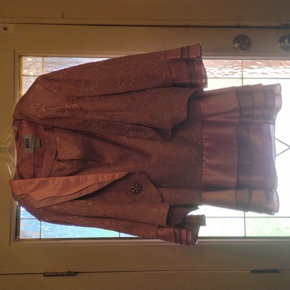 Beautiful Dusty rose, elegant church dress or Easter dress that fits comfortably